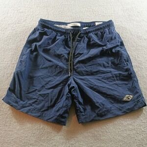 PacSun Mens Swim Trunks Navy Blue Small Elastic Waist Nylon Board Shorts
